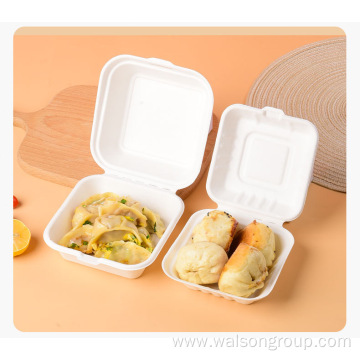 Disposable biodegradable sugarcane bagasse box